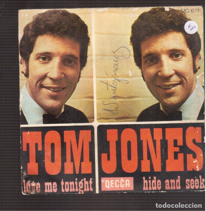 Discos de vinilo: SINGLES ORIGINAL DE   TOM JONES - Foto 1