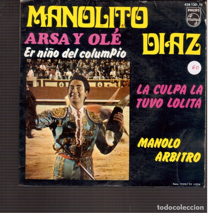 Discos de vinilo: SINGLES ORIGINAL DE MANOLITO DIAZ - Foto 1