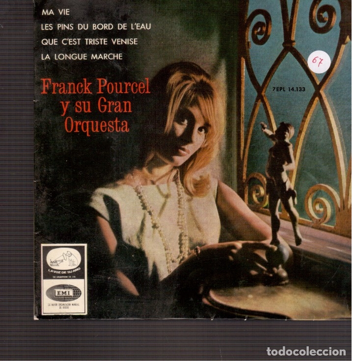 Discos de vinilo: SINGLES ORIGINAL DE FRANCK POUCEL Y SU ORQUESTA - Foto 1