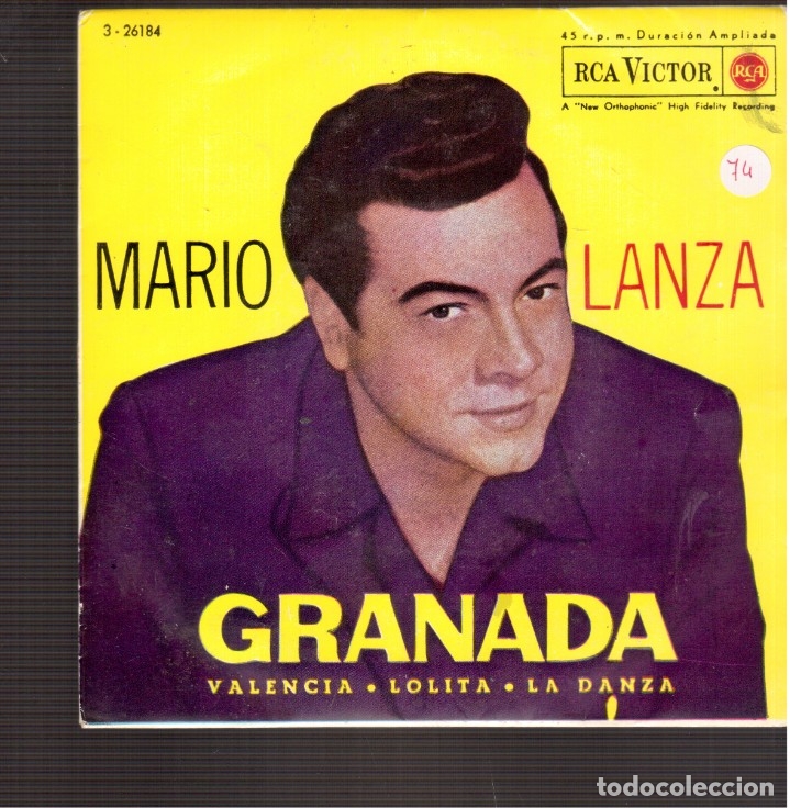 Discos de vinilo: SINGLES ORIGINAL DE MARIO LANZA - Foto 1