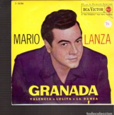 Discos de vinilo: SINGLES ORIGINAL DE MARIO LANZA . Lote 181424571