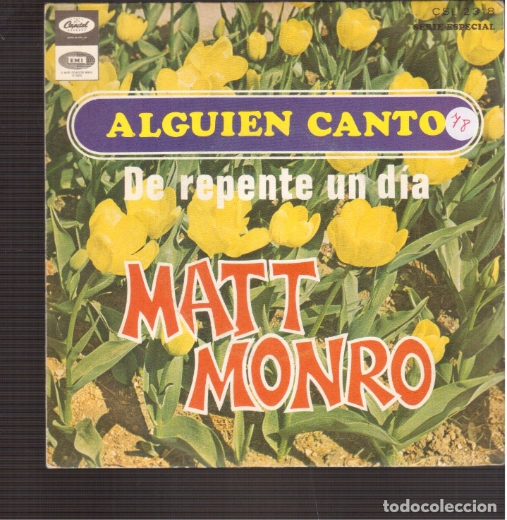 Discos de vinilo: SINGLES ORIGINAL  DE MATT MONRRO - Foto 1