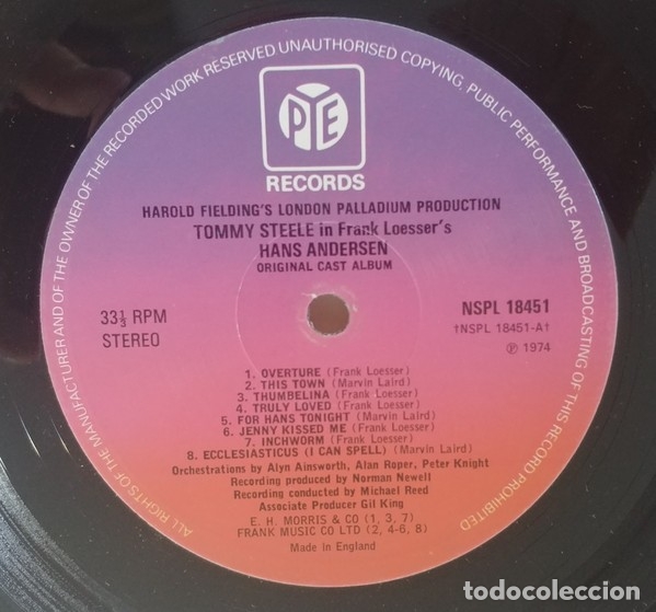 Discos de vinilo: Hans Andersen - Tommy Steele - Foto 4