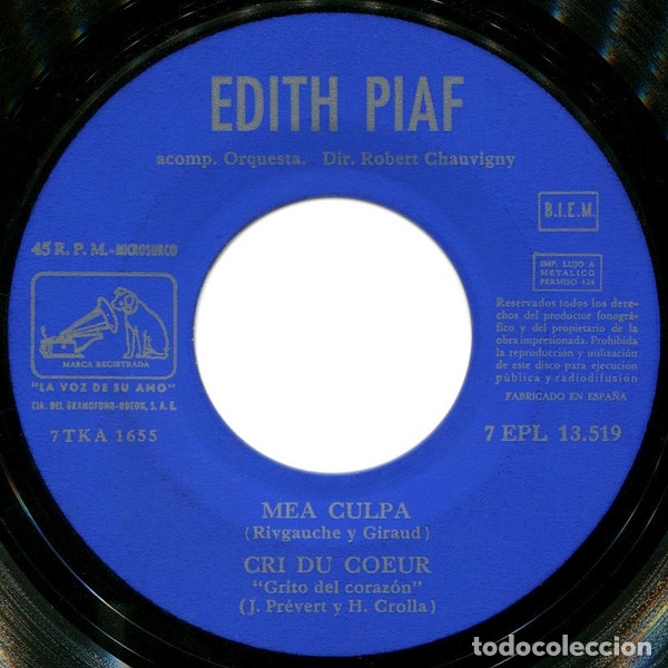Discos de vinilo: Canta Himno Al Amor - Edith Piaf - Foto 4