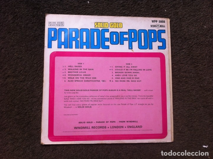 Discos de vinilo: PARADE OF POPS (LP) 1973 - Foto 2