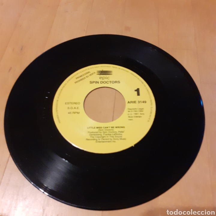 Discos de vinilo: Spin Doctors Little Miss can be wrong (sin car&aacute;tula) - Foto 1