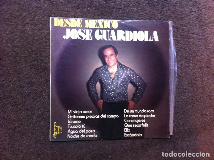 Discos de vinilo: DESDE M&Eacute;XICO JOS&Eacute; GUARDIOLA  (LP) 1976 - Foto 1