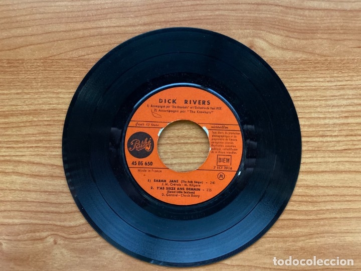 Discos de vinilo: Dick Rivers // LEffet Que Tu Me Fais // EP 7 pulgadas - Foto 4