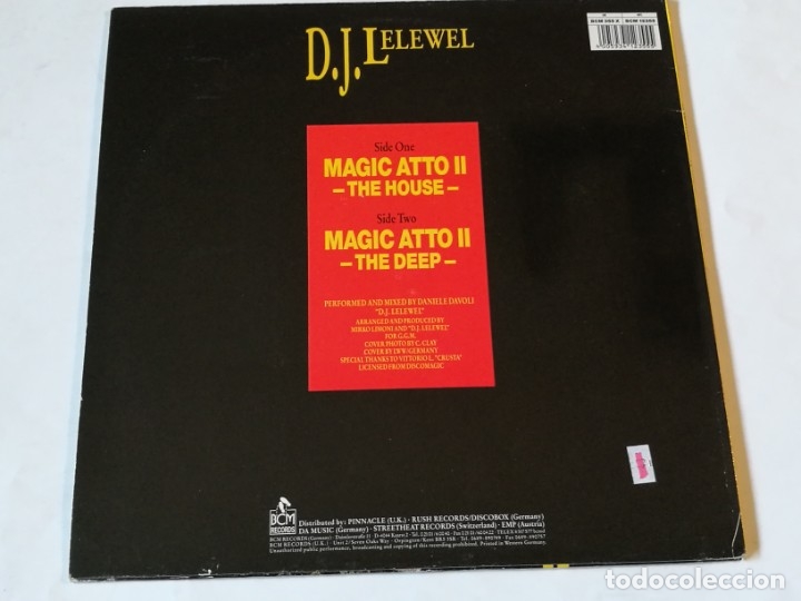 Discos de vinilo: DJ Lelewel - Magic Atto II - 1989 - Foto 2