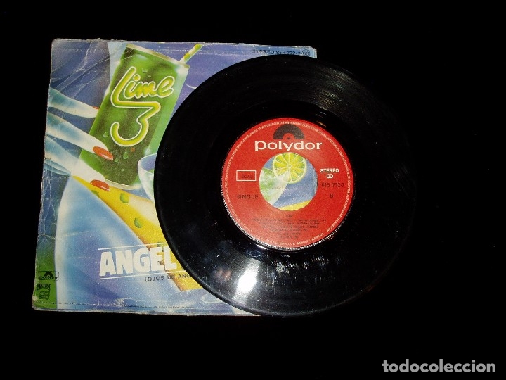 Discos de vinilo: Single Angel Eyes de Lime 3 Pop Rock de los 80 - Foto 2