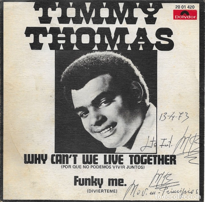 Timmy Thomas Why Can T We Live Together Polydor Comprar Discos Singles Vinilos De Música Funk