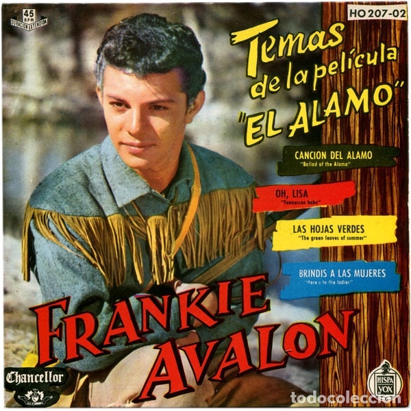 Discos de vinilo: Frankie Avalon &lrm;&ndash; Temas De La Pel&iacute;cula El Alamo. - Foto 1