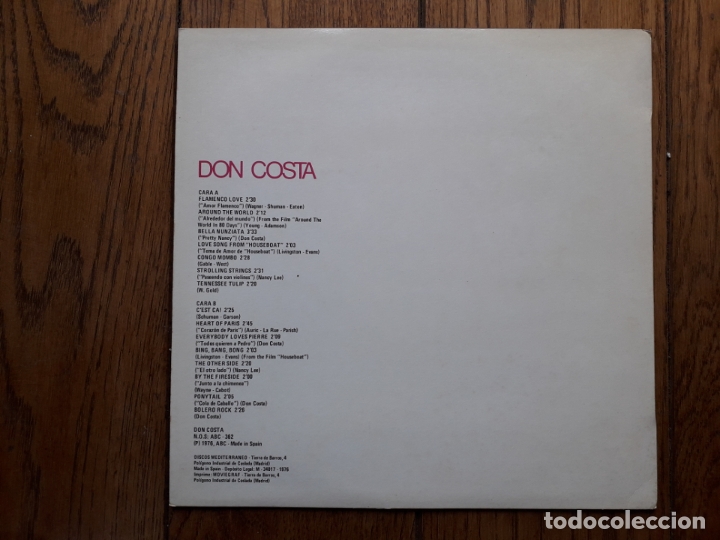 Discos de vinilo: Don costa - dirige sus exitos - Foto 2
