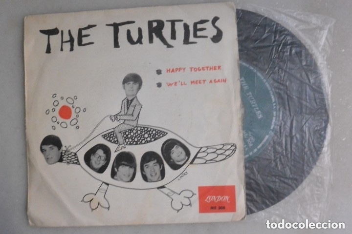 Discos de vinilo: DISCO SINGLE THE TURTLES HAPPY TOGETHER, 1966 - Foto 1