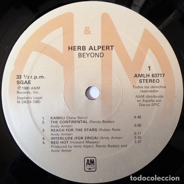 Discos de vinilo: Beyond - Herb Alpert - Foto 4