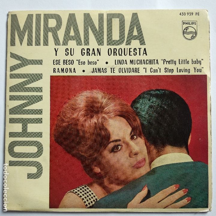 Discos de vinilo: JOHNNY MIRANDA - EP Spain PS - ESE BESO - EX - Foto 1