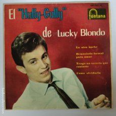 Discos de vinilo: LUCKY BLONDO - EP SPAIN PS - EL HYLLY-GULLY - EX - CON LENGÜETA. Lote 181583827