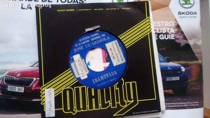Discos de vinilo: SINGLE ( VINILO) DE  JOSE GUARDIOLA A&Ntilde;OS 60 - Foto 1