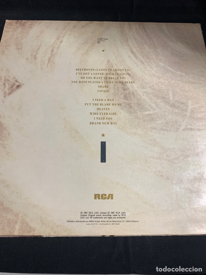 Discos de vinilo: (VIN295) EURYTHMICS - AVAGE ( vinilo Segunda mano ) - Foto 2