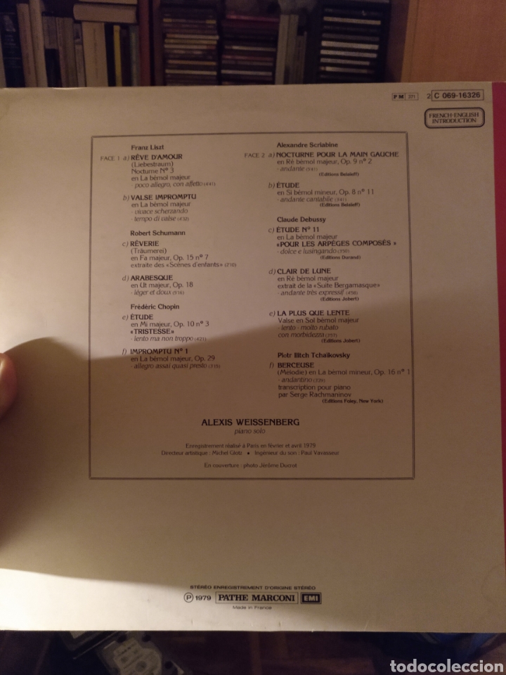 Discos de vinilo: Alexis weissenberg, EMI Francia 1979 - Foto 2