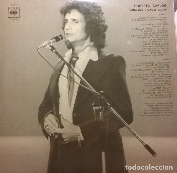 Discos de vinilo: Canta Sus Grandes Exitos - Roberto Carlos - Foto 2
