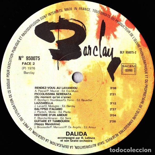 Discos de vinilo: Les Plus Grands Succ&egrave;s De Dalida - Dalida - Foto 4