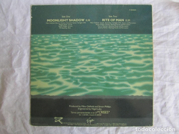 Discos de vinilo: Maxi single vinilo Moonligth Shadow Mike Oldfield - Foto 2