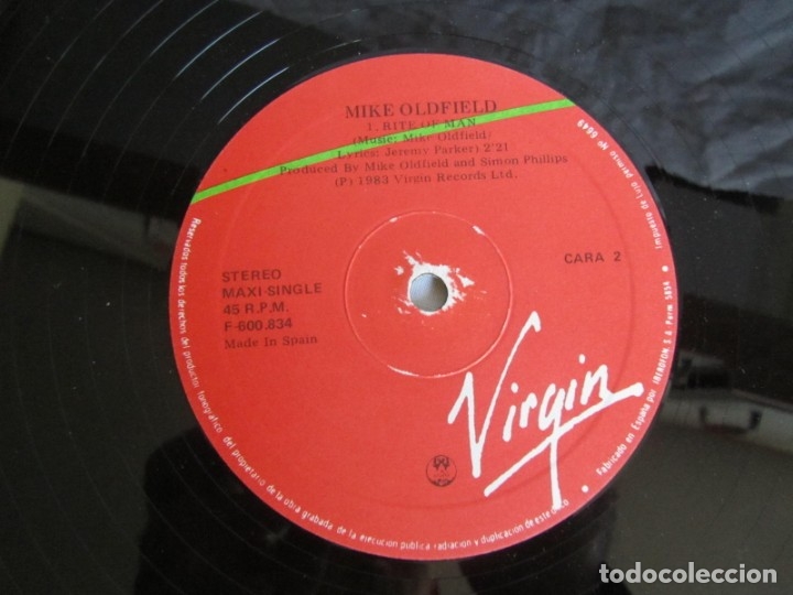Discos de vinilo: Maxi single vinilo Moonligth Shadow Mike Oldfield - Foto 5