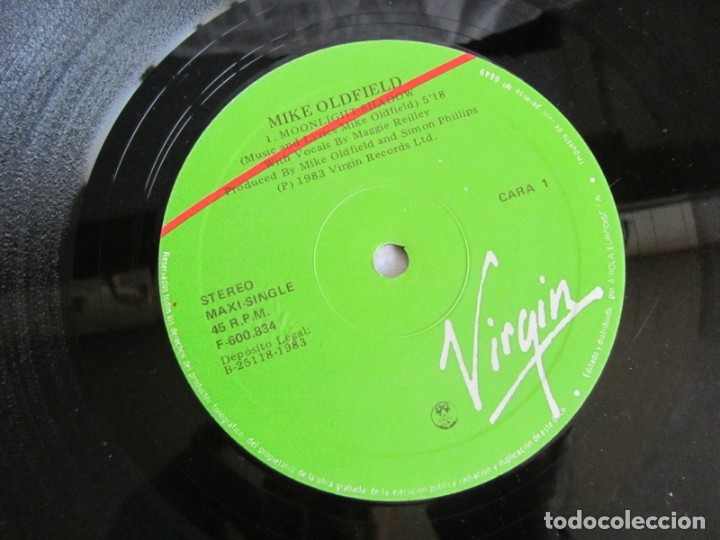 Discos de vinilo: Maxi single vinilo Moonligth Shadow Mike Oldfield - Foto 6