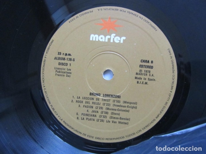 Discos de vinilo: Doble Lp Bruno Lorenzoni, Narfer 1978 - Foto 7