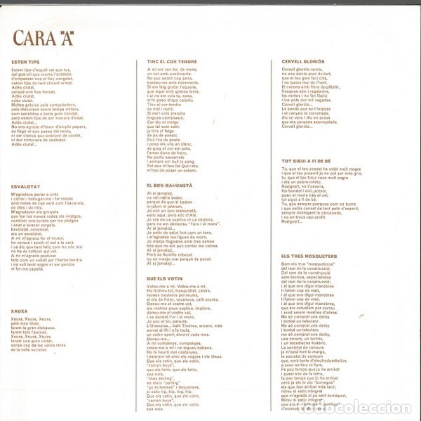 Discos de vinilo: Xauxa - La Trinca - Foto 4