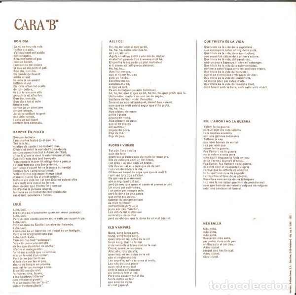 Discos de vinilo: Xauxa - La Trinca - Foto 5