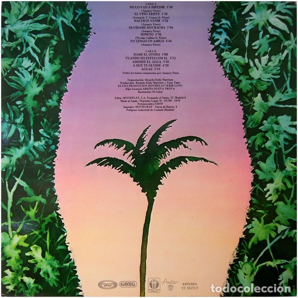 Discos de vinilo: A Pesar Del Oto&ntilde;o, Creceremos - Amaury P&eacute;rez - Foto 2