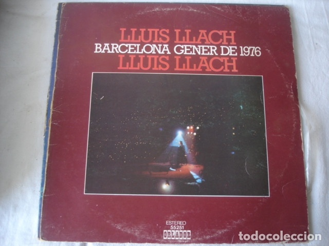 Discos de vinilo: Llu&iacute;s Llach  Barcelona Gener De 1976 - Foto 1
