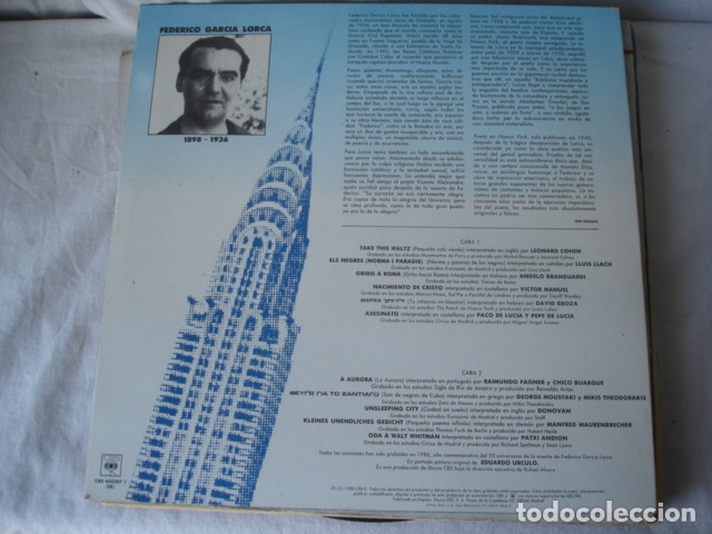 Discos de vinilo: Poetas En Nueva York - Foto 2