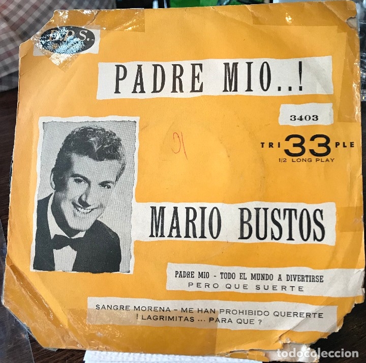 Discos de vinilo: EP argentino de Mario Bustos a&ntilde;o 1963 - Foto 1