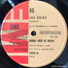 Discos de vinilo: DOS SENCILLOS ARGENTINOS DE LOS BRÍOS. Lote 93386330