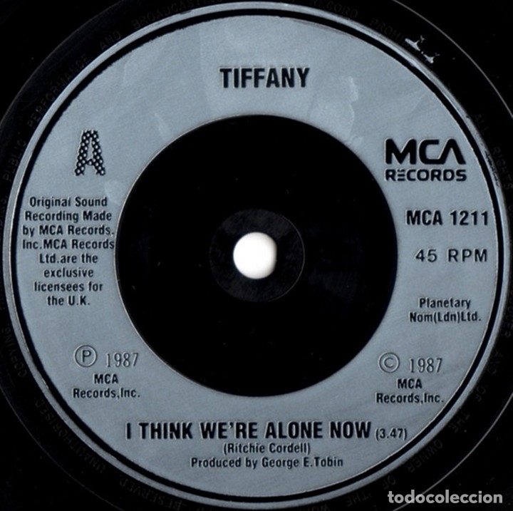 Discos de vinilo: Sencillo brit&aacute;nico de Tiffany a&ntilde;o 1987 - Foto 3