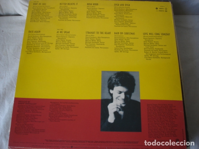 Discos de vinilo: David Sanborn   As We Speak - Foto 2
