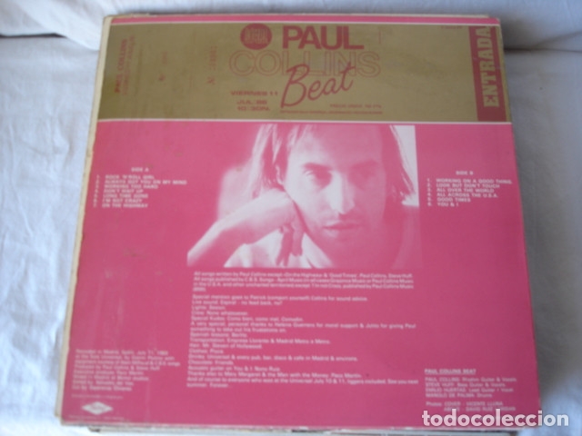 Discos de vinilo: Paul Collins Beat    Live At The Universal - Foto 2