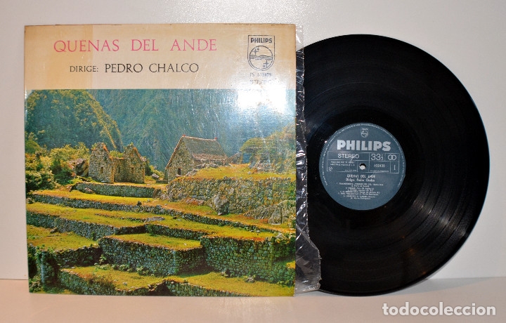 Disques de vinyle: QUENAS DEL ANDE, Pedro Chalco, Philips, Per&uacute;  VG+/VG