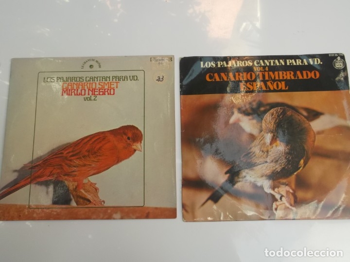 Discos de vinilo: LOTE DE 2 EPS DE CANTOS DE PAJAROS - Foto 1