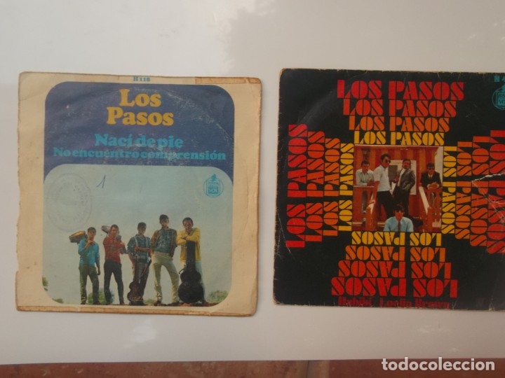 Discos de vinilo: LOTE DE 2 SINGLES DE LOS PASOS - Foto 1