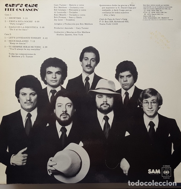 Discos de vinilo: Keep On Dancin - Garys Gang - Foto 2