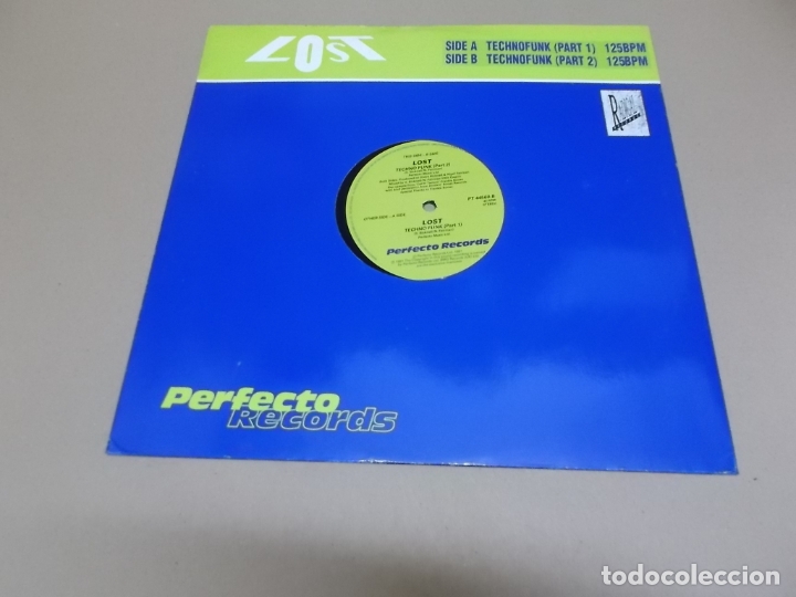 Discos de vinilo: LOST (MAXI) TECHNOFUNK +1 TRACK A&Ntilde;O &ndash; 1991 &ndash; EDICION U.K. - Foto 1