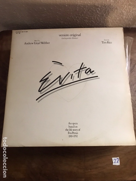 Discos de vinilo: Evita - Foto 1