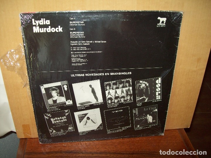Discos de vinilo: LYDIA  MURDOCK  - SUPERSTAR  -  MAXI-SINGLE - Foto 2