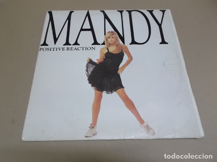 Discos de vinilo: MANDY (MAXI) POSITIVE REACTION (2 TRACKS) A&Ntilde;O &ndash; 1987 - Foto 1