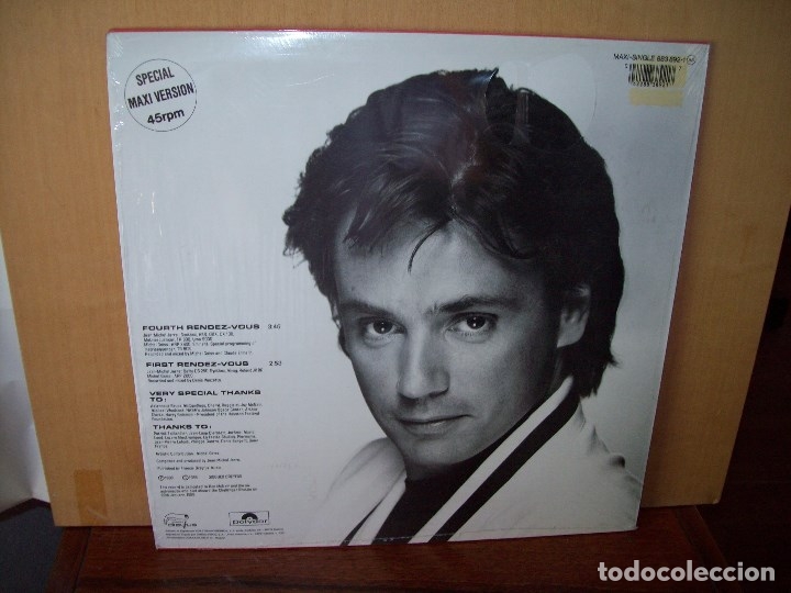 Discos de vinilo: JEAN MICHEL  JARRE  -  RENDEZ  VOUS  -  MAXI-SINGLE - Foto 2