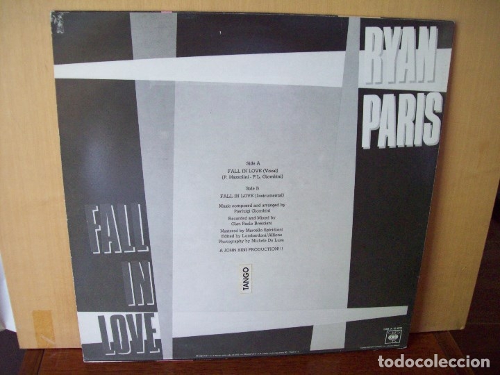 Discos de vinilo: RYAN  PARIS  -   FALL  IN  LOVE  -  MAXI-SINGLE - Foto 2